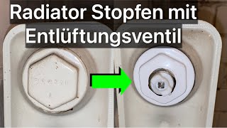 Entlüftungsventil am Radiator Heizkörper erneuern [upl. by Novyar]