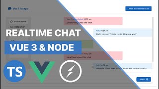 Build Full Stack Realtime Chat App using Vue 3 Vuetify typescript Node Express Socket io  2024 [upl. by Rem]