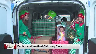 Feldco and Vertical Chimney Care at Morning News Toy Drive 2023 [upl. by Inram]