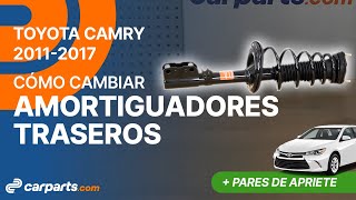 Cómo cambiar los amortiguadores traseros 20112017 Toyota Camry 🚗 [upl. by Aibonez218]