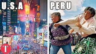 10 STRANGEST New Years Traditions From Around The World [upl. by Meryl]