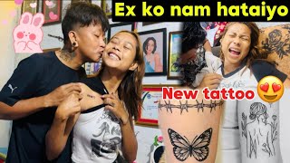 TATTOO HANDA BUDA KO REACTION😱 KK TATTOO BANAYE TW🤩bebovlog🥀🌎❤️ [upl. by Stead]