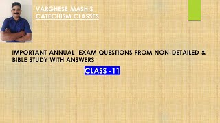 Catechism 11th Class ND amp BS Question Answers  Part 3 [upl. by Almita]