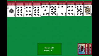 Spider Solitaire For Windows XP Score 1182 [upl. by Enyamart]