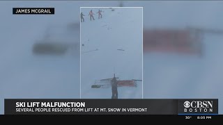 Lift Malfunction At Mount Snow Strands 190 Skiers In The Air [upl. by Gaye992]