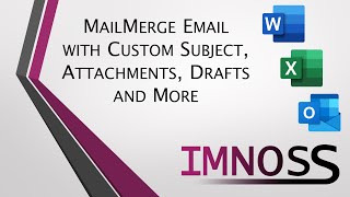 Mail Merge to Email with Custom Subject Attachments Save to Drafts and more  No Plugin [upl. by Violante]