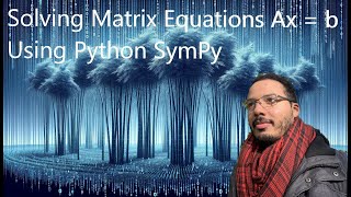 Solving Matrix Equations Ax  b Using Python SymPy StepbyStep Tutorial [upl. by Nairrot]