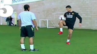 Cristiano Ronaldo AMAZING Freestyle Football Skills  5 Silks [upl. by Adnahsat]