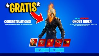 ¡AHORA CONSIGUE GRATIS la Skin de GHOST RIDER en FORTNITE🔥  Pack FILTRADO😱 [upl. by Camp]