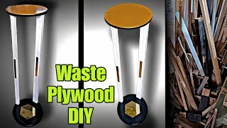 Waste Plywood Furniture  Wood Crafts Home Decor [upl. by Danialah]