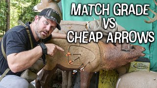 CHEAP vs EXPENSIVE Arrows  Arrow Building Tips for ACCURACY [upl. by Akemeuwkuhc]