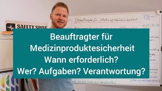 Beauftragter für Medizinproduktesicherheit  Medizinproduktebetreiberverordnung MPBetreibV  Sifa [upl. by Atig24]