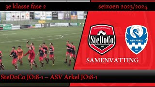 Samenvatting SteDoCo JO181  ASV Arkel JO181 [upl. by Aluk972]