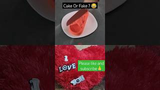 Cake Or Fake 😂 in new version ❤️cakeorfakechallenge cakeorreal bhojpuri [upl. by Aneehs720]