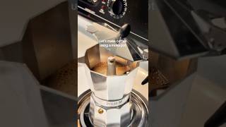 Making coffee using a moka pot coffee coffeelover [upl. by Suivatnad]