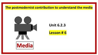 The postmodernist contribution to understand the media [upl. by Iadrahs]