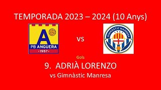 Gols de lAdrià vs Gimnàstic de Manresa 18022024 [upl. by Enirual]