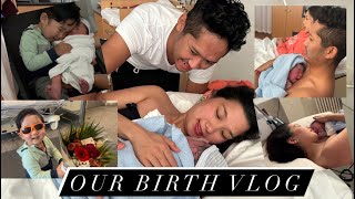 3 hours natural unmedicated labour  2ndbaby  BIRTH VLOG  PART 1 [upl. by Enilarak404]