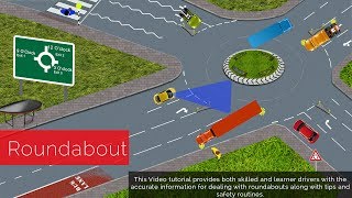 UK ROUNDABOUT RULES DRIVING LESSON ACCORDING TO HIGHWAY RULES PASS YOUR DRIVING TEST [upl. by Ogren]