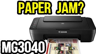 Canon PIXMA MG3040 Paper Jam Issue  Canon MG3040 Paper Feed Problem [upl. by Heti]