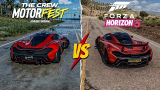 Forza Horizon 5 Vs The Crew Motorfest  Vehicle Comparison  MCLAREN P1 [upl. by Birk380]