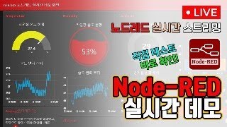 노드레드 실시간 스트리밍 테스트 NodeRED로 만든 대시보드 직접 테스트하고 바로 확인 가능 [upl. by Patrizia]