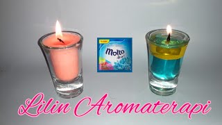 2 Cara membuat lilin aromaterapi  IDE KREATIF MEMBUAT LILIN [upl. by Ellehcam]