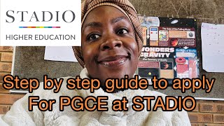 Step by Step guide to STADIO PGCE application  fees payment  PGCE online [upl. by Garlanda]