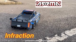 Arrma Infraction 6s Set up sweet decent run 18T pinion [upl. by Gregg]