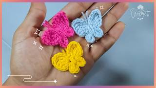 🦋 Cómo Tejer Esta Hermosa MINI MARIPOASA a CROCHET  TURORIAL PASO A PASO [upl. by Mchugh]