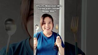 Instant noodles are Maggi Mee Malaysian wife said maggi marriedlife couplecomedy malaysianfood [upl. by Mead28]