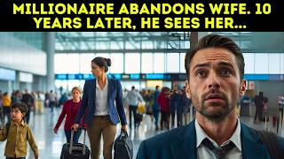 Millionaire Abandons Wife 10 Years Later He Sees Her at the Airport With a Young Man Who Looks [upl. by Zachar]