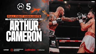 FULL FIGHT Lyndon Arthur vs Liam Cameron  Wasserman Boxing [upl. by Otcefrep]