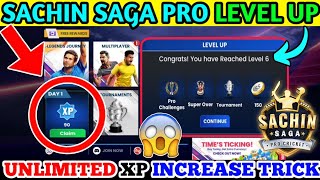 How To Increase Level in Sachin Saga Pro  Sachin Saga Pro Cricket Me Level Kaise Badhaye  Level Up [upl. by Adiaj]