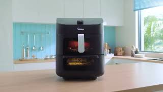 Midea Two Zone Air Fryer MF CY110A Tutorial  Smart App [upl. by Jenelle]