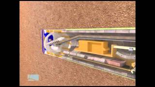 Alaskan Way Viaduct  Tunnel Boring Machine Animation [upl. by Kippar]