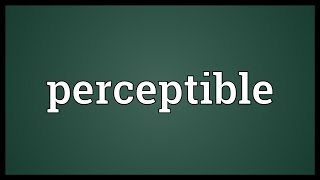 Perceptible Meaning [upl. by Suzi]