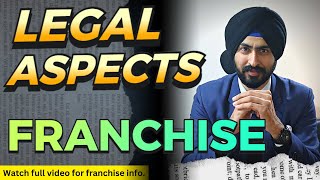 The Truth Behind Franchise Business Industry in Hindi  Legal Aspects of Franchise Business [upl. by Leafar715]