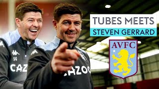 quotKlopps hugs are GOODquot 🤩  Tubes Meets Aston Villa boss Steven Gerrard [upl. by Gault]