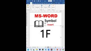 book symbol insert in ms word [upl. by Enna]