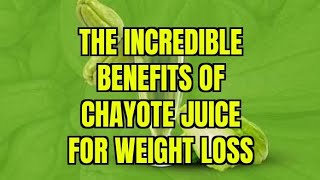 Chayote juice to lose weight and regulate blood pressure How to take it [upl. by Albertina]