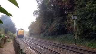 Deltic convoy climbs the lickey incline 81014 [upl. by Yenruogis830]