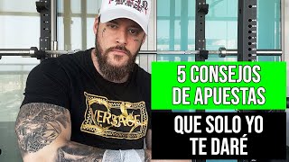 💰 5 CONSEJOS QUE NADIE DA pero el MEJOR TIPSTER SÍ para que GANES DINERO CON APUESTAS DEPORTIVAS [upl. by Nador]