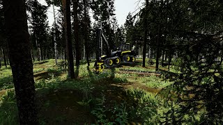 FS22  Forestry on Karhuvaara  Starting to cut  EP01 [upl. by Ycnaffit]