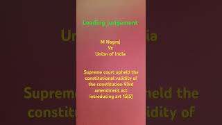 leadingcases judiciarymains constitutionupsc indialegal [upl. by Ranger]