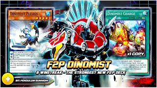 THE BEST F2P DECK OF THE YEAR 8 WINSTREAK DINOMIST OTK Duel Links [upl. by Lizbeth477]