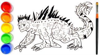 How to Draw Shimo  Godzilla x Kong The New Empire  SHIMO [upl. by Kristian454]