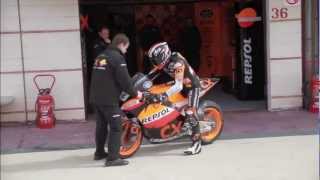 Marc Marquez back on track Moto2 testing at Albacete [upl. by Vaasta852]