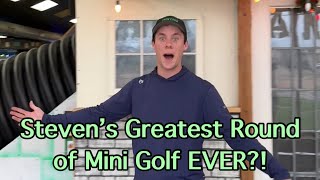 The Greatest Round of Mini Golf EVER Shooting the lowest score possible [upl. by Akenn23]