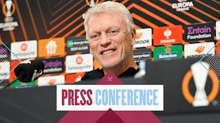 David Moyes Europa League Press Conference  Bačka Topola v West Ham [upl. by Medeah]